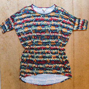 Lularoe Irma Multi Color Green Red